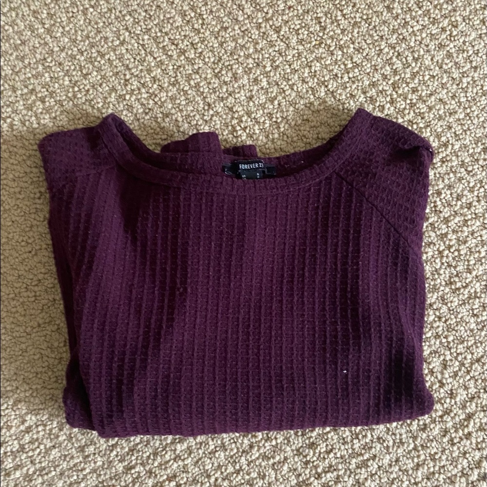 Red/Purple/Maroon Sweater from Forever 21